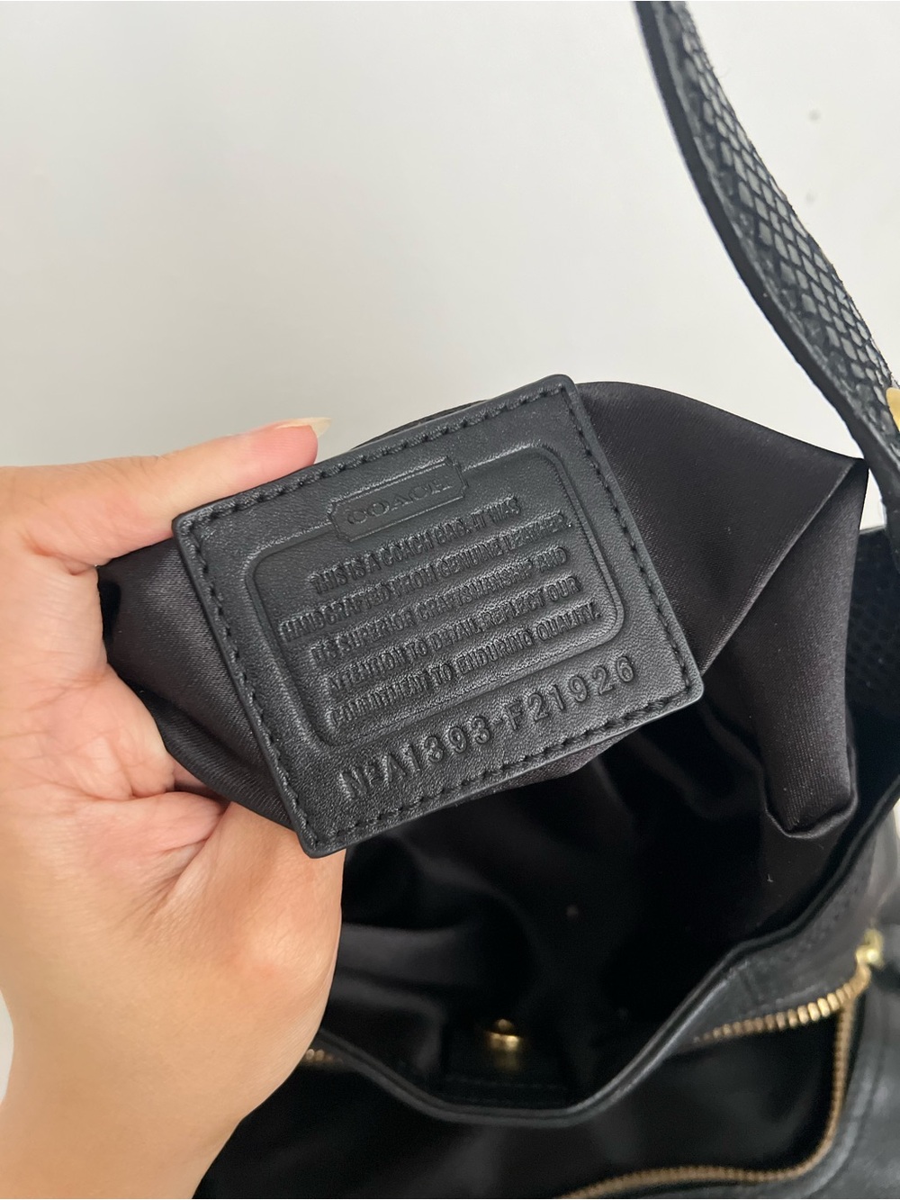 Coach Black Leather Tote - Picture 6 of 11